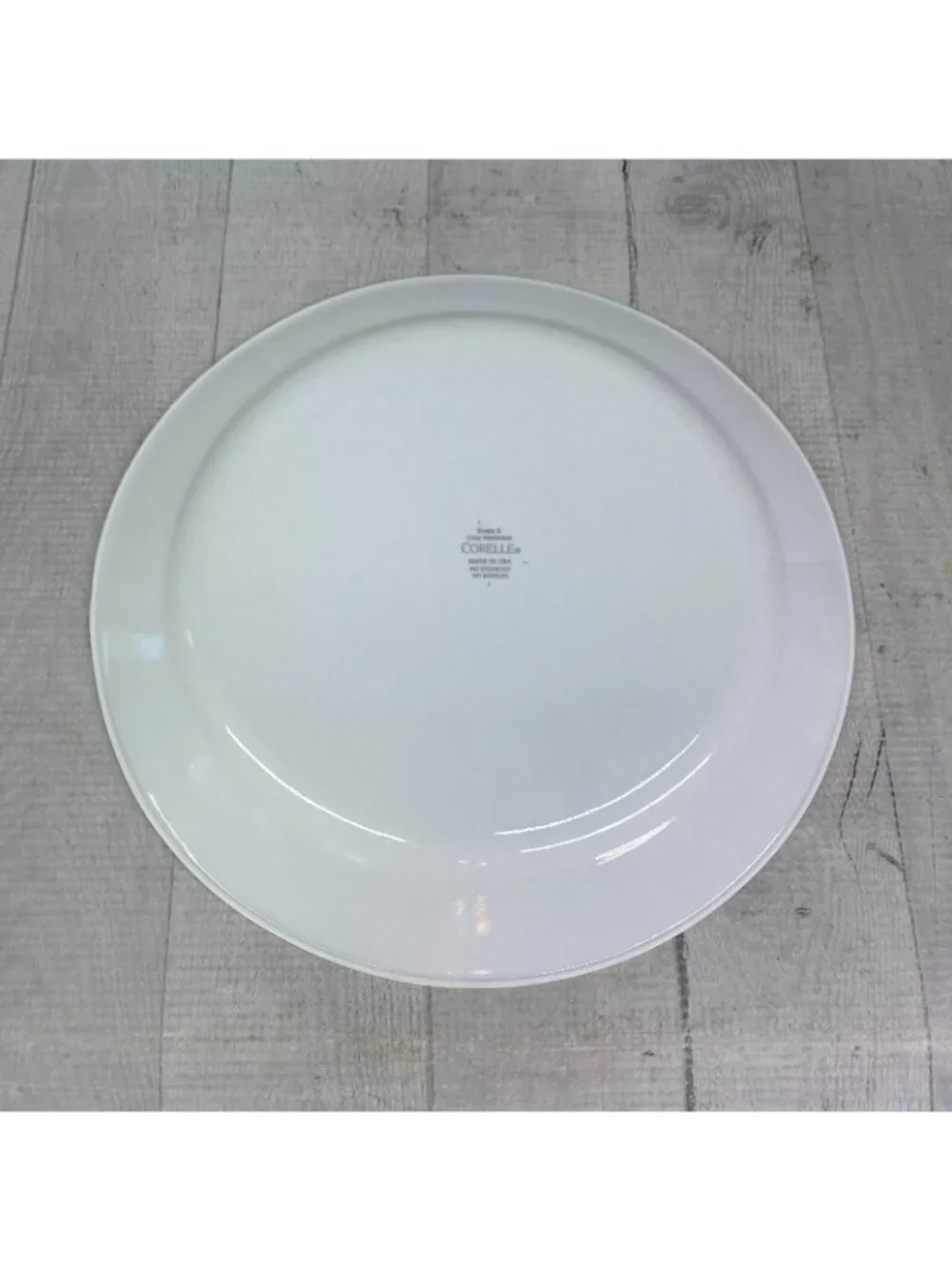 Corelle APPLE HARVEST Break Chip Resistant Green Woven Band Dinner Plates Set 4